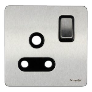 SCHNEIDER 15A 1G Switch Socket Stainless Steel