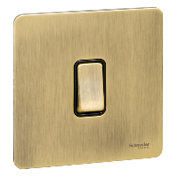 SCHNEIDER Switch 16Ax 1Gang 2Way Polished Brass