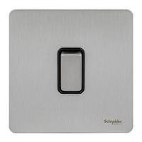 SCHNEIDER Switch 16Ax 2Gang 2Way Black Nickel