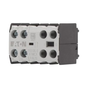 Auxiliary contact module, 1N/O rly+1N/C late, surface mounting, screw connection-Eaton