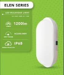 LED BULKHEAD OVAL, 15watts-Khind