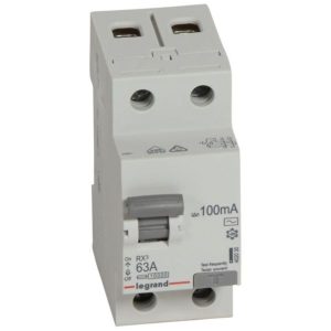 LEGRAND RX - RCD RX 2P 63A - 230 V~ AC type - 100 mA leakage current - Halogen-free