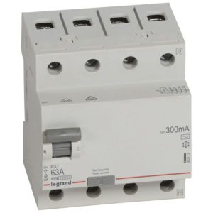 Residual current circuit breaker - RCD LR - 4P - 400 V~ - 63 A - 300 mA - AC type