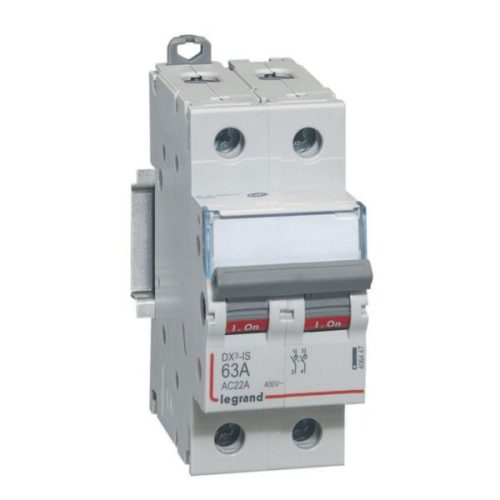 LEGRAND DX Isolator Switch 2P 63A – IP20 protection – toggle control – suitable for distribution board installation-Legrand