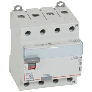 LEGRAND RCD DX-ID - 4P 400 V~ neutral right hand side - 100 A - 300 mA - A type