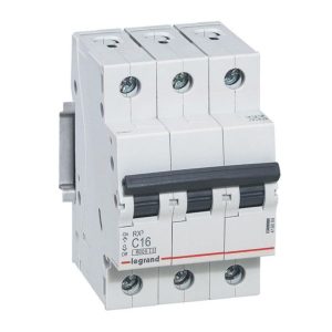 MCB RX 6000 - 3P - 400V~ - 16A - C curve - 6000A capacity - IP20 - fingerproof safety
