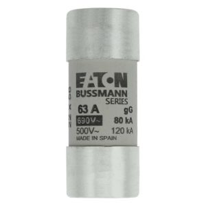 63A, 22 x 58, 690VAC CYLINDRICAL GG FUSE-Eaton
