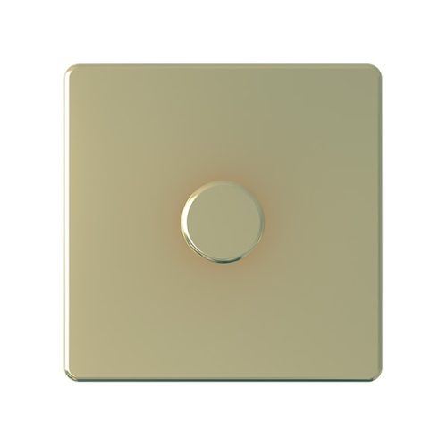 1 Gang 2 Way Dimmer Gold 500W – Snowlite