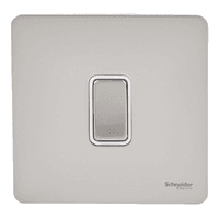 SCHNEIDER Switch 16Ax 1 Gang 2 Way Pearl Nickel-Schneider