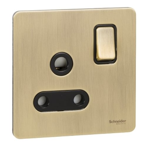 SCHNEIDER 15A 1G Switch Socket Antique Brass-Schneider