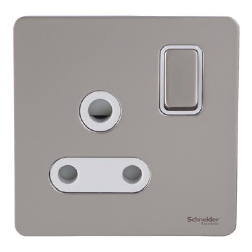 SCHNEIDER 15A 1G Switch Socket Pearl Nickel-Schneider