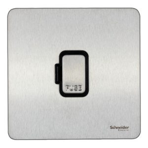 SCHNEIDER 13A UnSwitched FCU Stainless Steel
