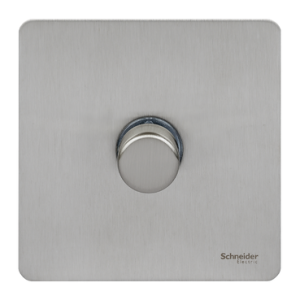 SCHNEIDER 1G 2W  400W Dimmer Stainless Steel