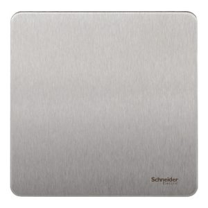 SCHNEIDER 1 Gang Plate stainless Steel