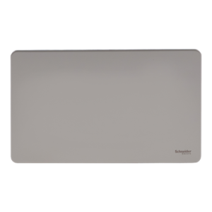 SCHNEIDER 2 Gang Plate Pearl Nickel