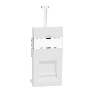 SCHNEIDER RJ45 Cat6 Module Black Stainless Steel