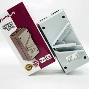 Isolator Switch Weatherproof Surface Mount 1 Pole 35A IP66- Snowlite