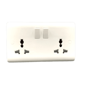 13A 2 Gang Switched Multi Function socket UN - Snowlite