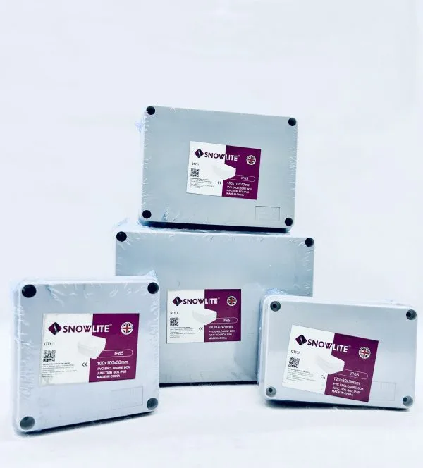 Snowlite 100 X 100 X 50 PVC Junction Box IP65-Snowlite