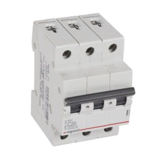 MCB RX? 6000 - 3P - 400V~ - 20A - C curve - 6000A capacity - IP20 - fingerproof safety