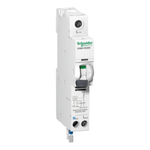 RCBO 16A C 10mA 1+N pole 10kA
