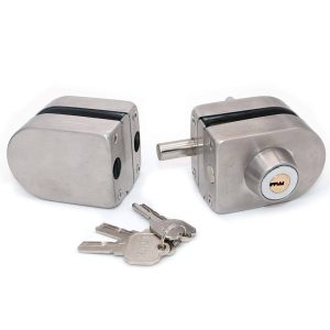 Rotary handle, 6mm, door installation, gray, cylinder lock