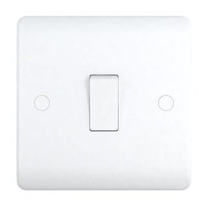 10A Switch 1 Gang 1 Way -Snowlite