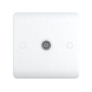 1 Gang TV Socket  - Snowlite