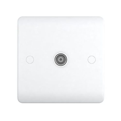 1 Gang TV Socket  – Snowlite