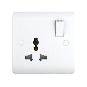 13A 1 Gang Switched Multi Function socket UN - Snowlite