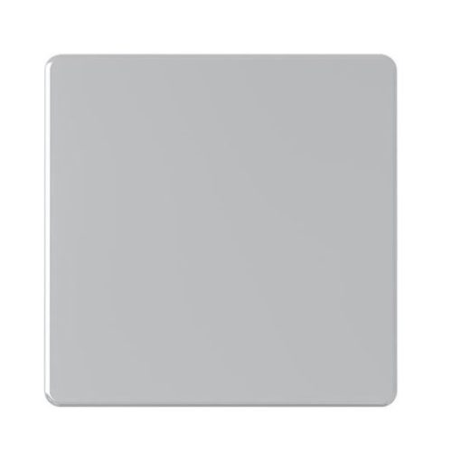 Single Blank Plate 3X3 Silver – Snowlite