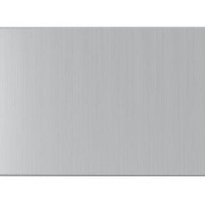 Double Blank Plate 3X6 Silver- Snowlite