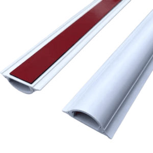 Snowlite 16mm X 65mm Sticker Arc Trunking/Floor Trunking (White & Grey)-Snowlite