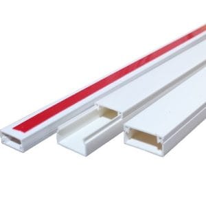 Snowlite 38x25 mm Self Adhesive White PVC Trunking
